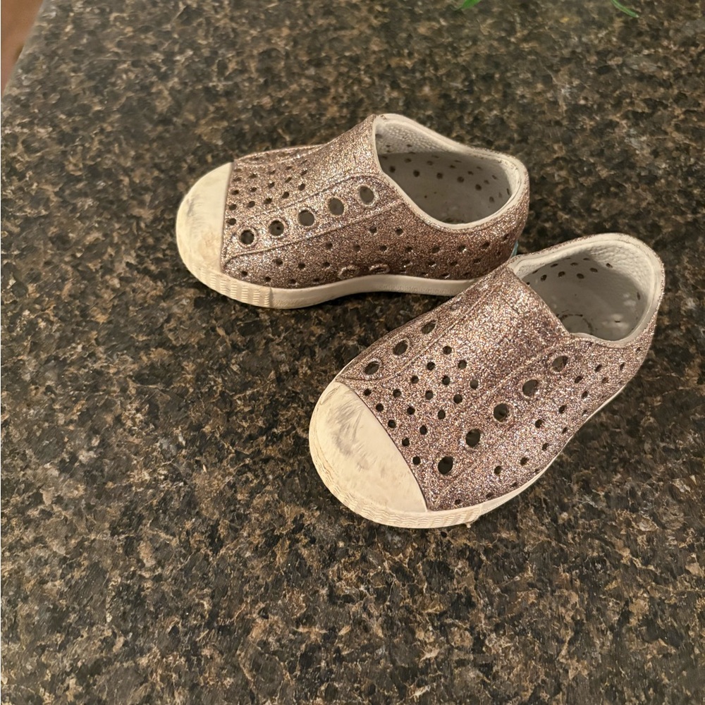 Native Shoes Glittery Kids Sneakers